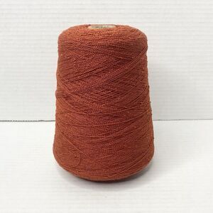 Vtg Hobby Lobby Hand Knitting Machine Yarn Cone Rust Orange 1 lb 1.3 oz